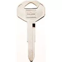 KEY BLANK BRASS NICKEL DC3 - Case of 10