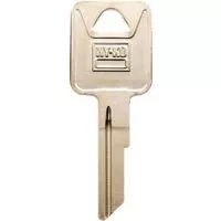KEY BLANK BRASS NICKEL RA7 - Case of 10