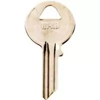 KEY BLANK BRASS NICKEL Y5 - Case of 10