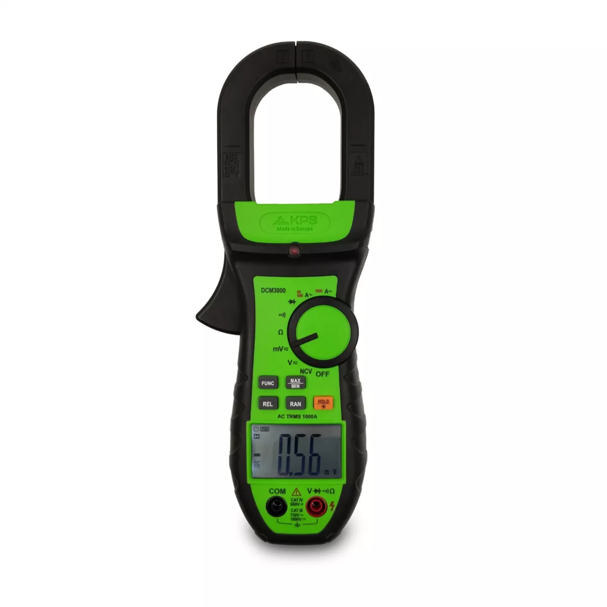 KPS by Power Probe KPS DCM3000 True RMS Industrial Clamp Meter for AC/DC Voltage and AC Current