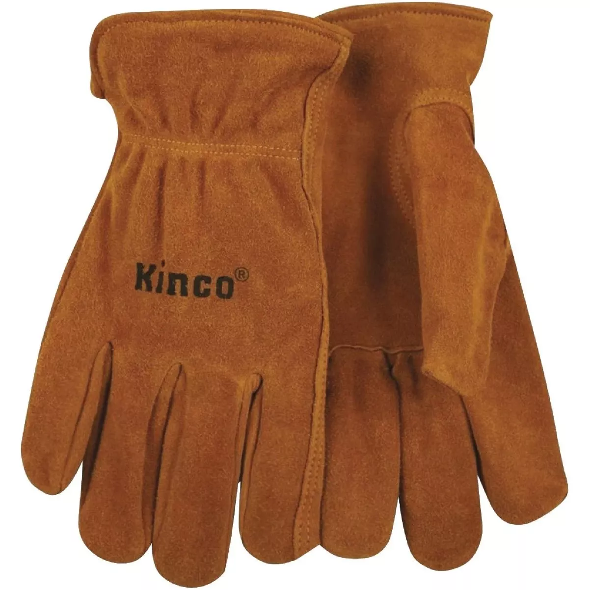 Men's Large Golden Full Suede Cowhide Work Glove