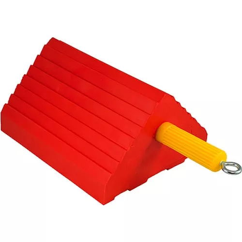 Orange Wheel Chock, Tire Size 27-32"