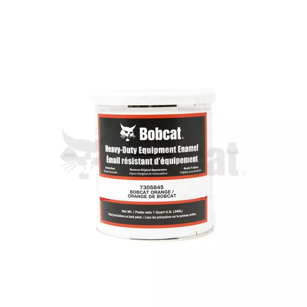 Part No. 7305845 Bobcat Orange Paint, Quart Fit For Bobcat