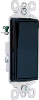 Pass & Seymour Decor 3-way Light Switch, 15a, Black