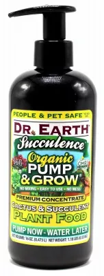 Pump & Grow Organic Cactus And Succulent Fertilizer – 16 Oz Liquid
