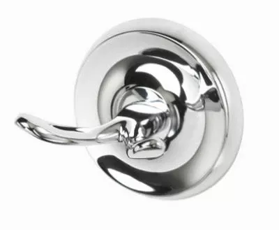 Sleek Chrome Rounded Robe Hook For Wall Mounting