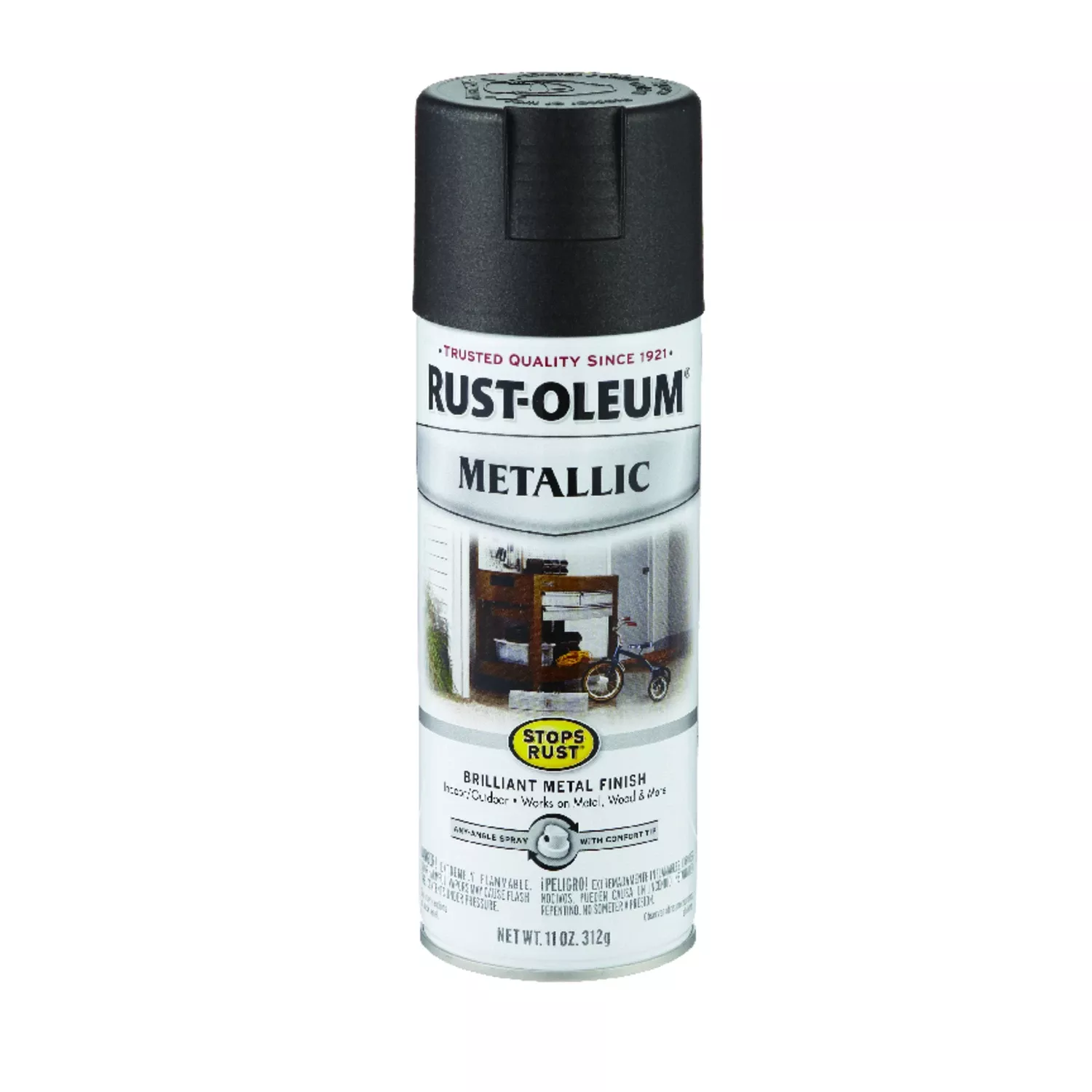 Stops Rust 11 Oz. Metallic Satin Spray Paint, Oil Rubbed Bronze