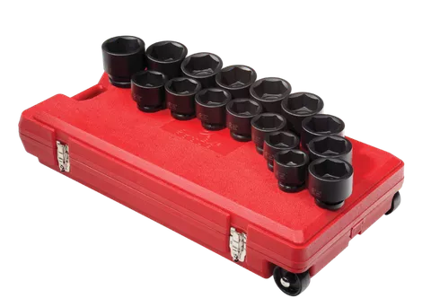 Sunex 16 Pcs 1" Drive Deep SAE Impact Socket Set (5616)