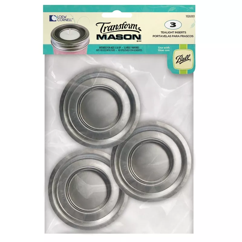 Tea Light Lid Insert - 3 Ct.