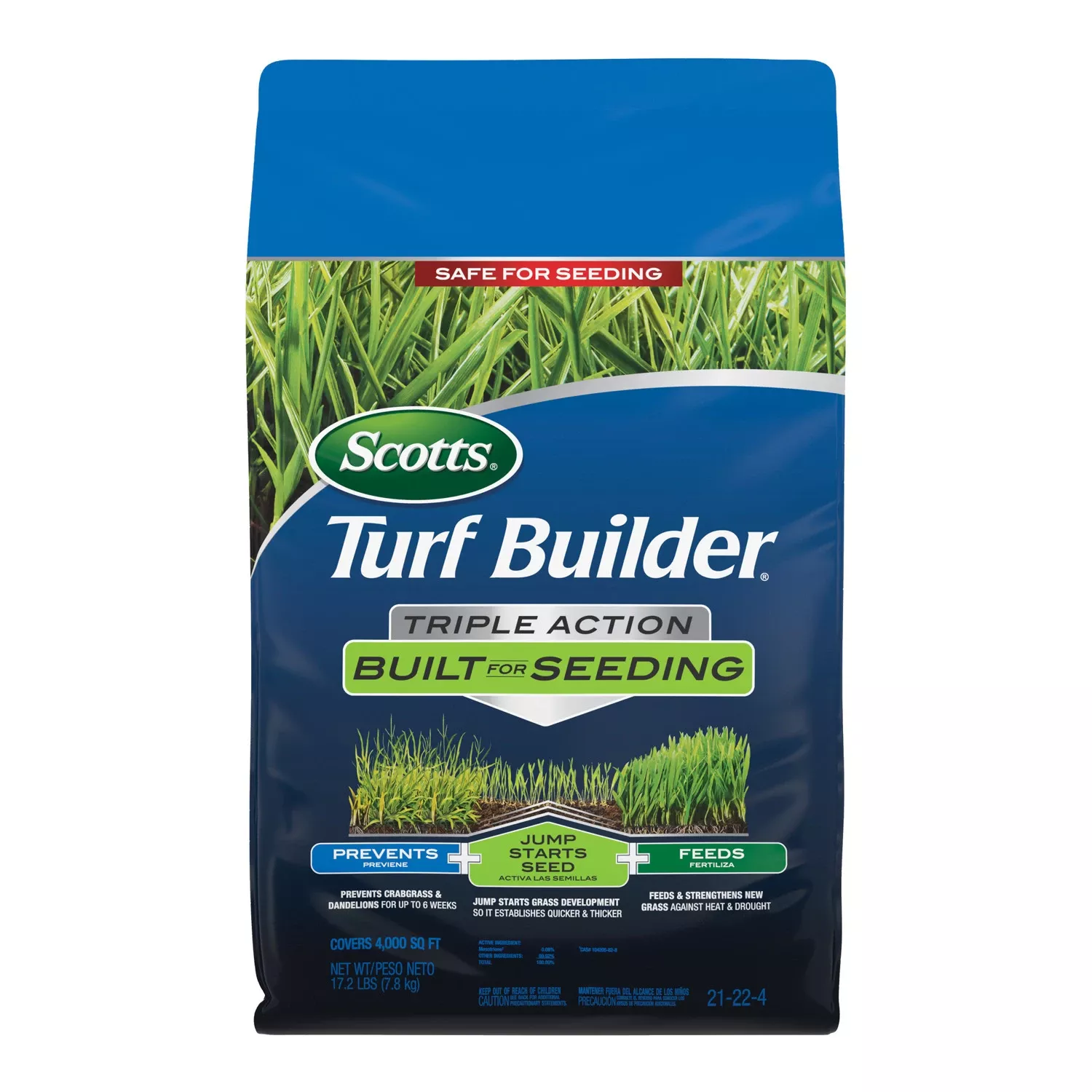 Triple Action Fertilizer 17.2 Lb. For Seeding 4000 Sq. Ft.