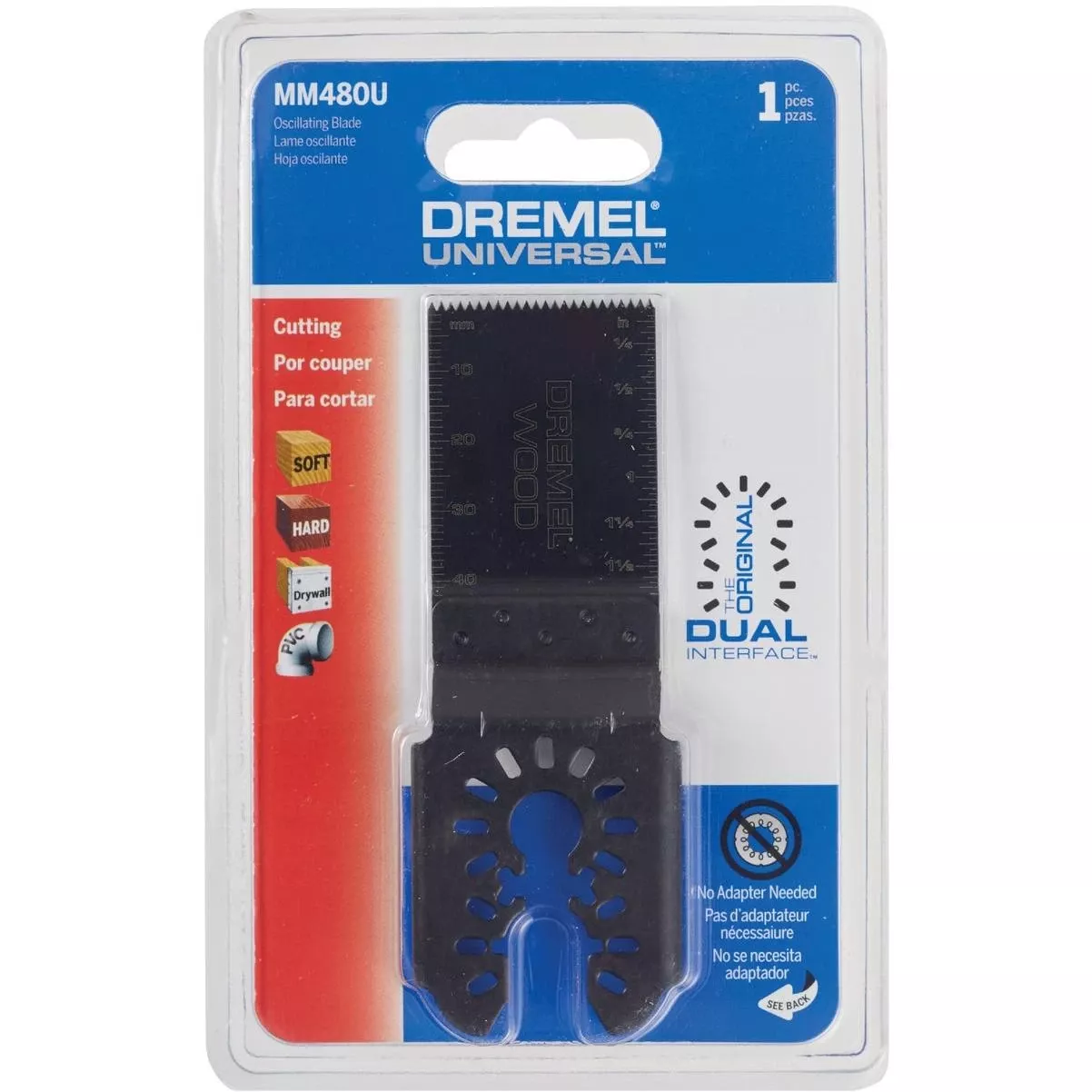 Universal 1-1/4 In. High Carbon Steel Flush Cut Oscillating Blade