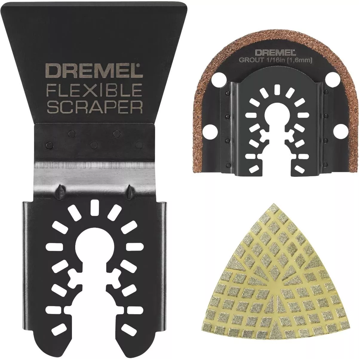 Universal Oscillating Grout & Tile Blade Assortment (3-piece)