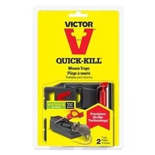 Victor Quick-kill Mouse Trap 2-pack - Efficient Indoor Rodent Control