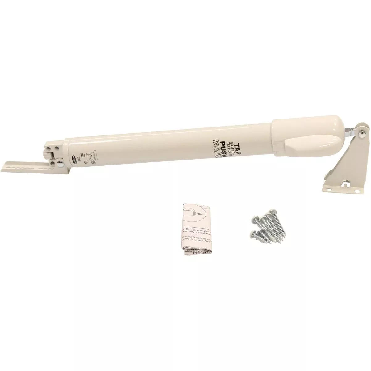 White Standard Duty Storm Door Closer With Hold Open