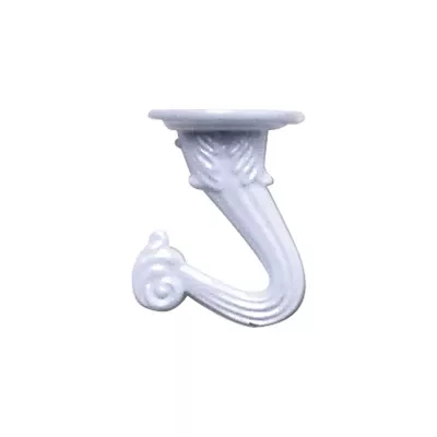 White Swag Plant Hooks 2-pack For Decorative Hanging