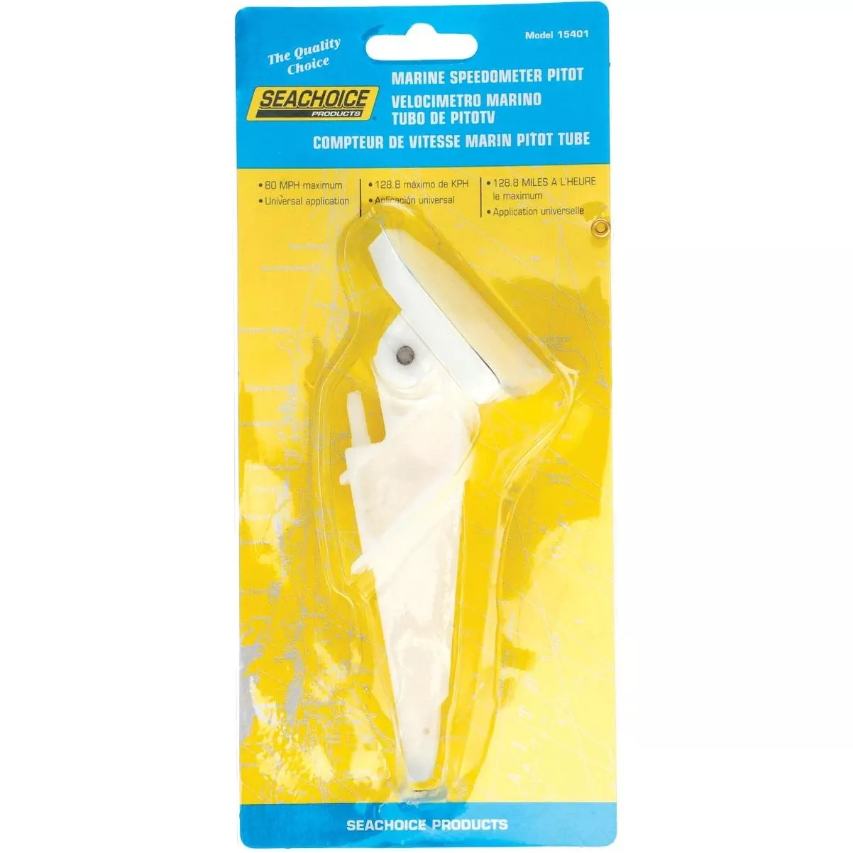 White Universal Marine Speedometer Pitot Tube