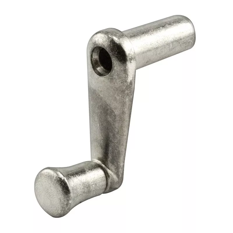 Window Crank Handle And Knob Assembly With Aluminum Finish