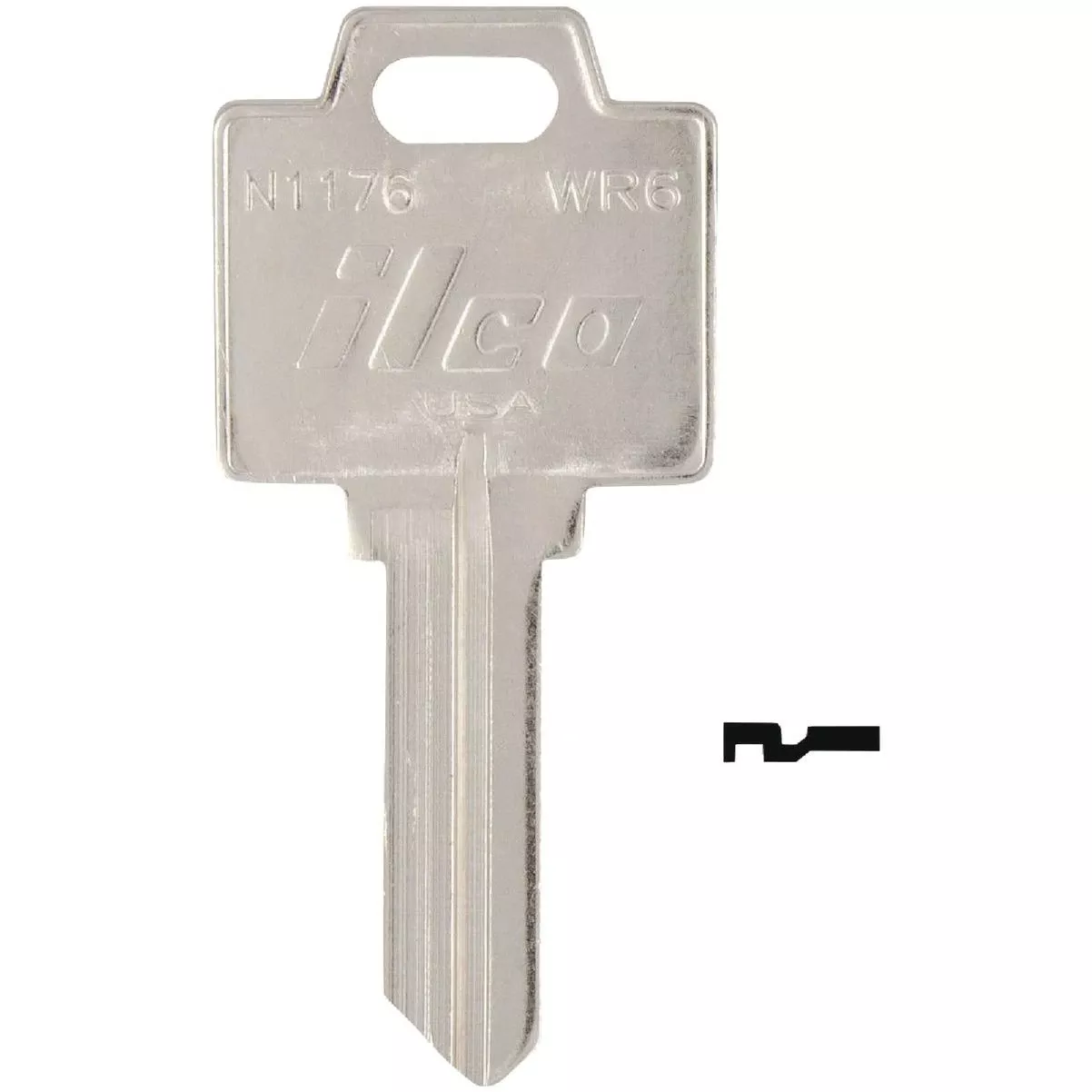 Wr6 Weiser Cylinder Key Blank N1176 (10-pack)