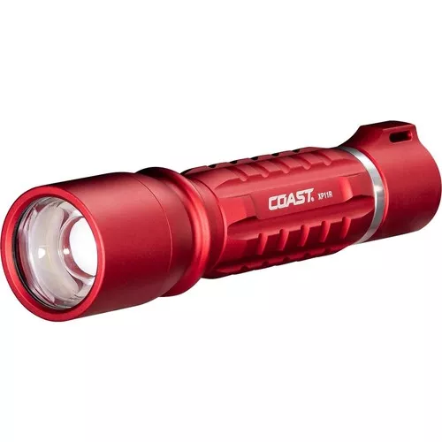 XP11R 2100 Lumen Rechargeable-Dual Power LED Flashlight, Red