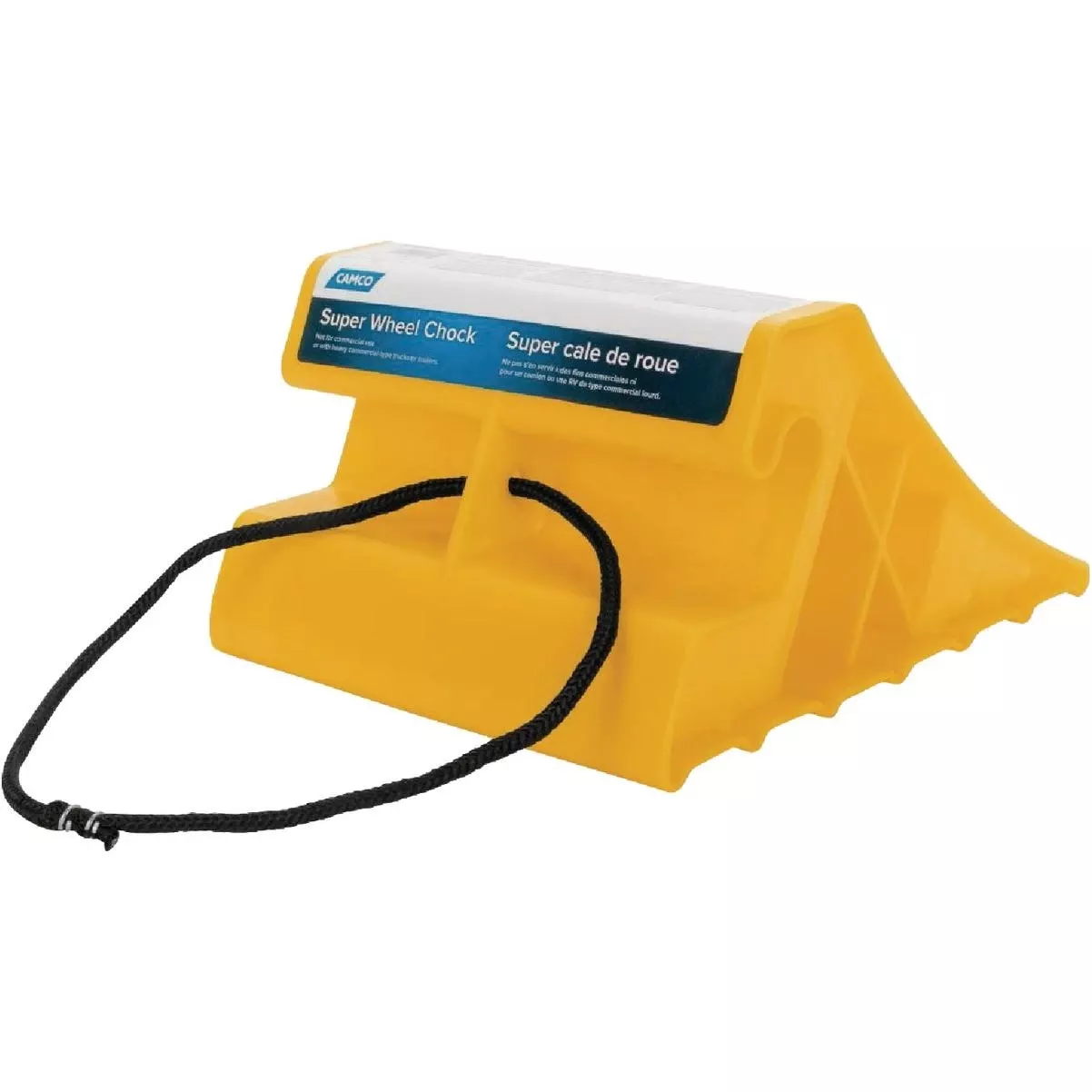 Yellow Plastic Rv Super Wheel Chock With Rope