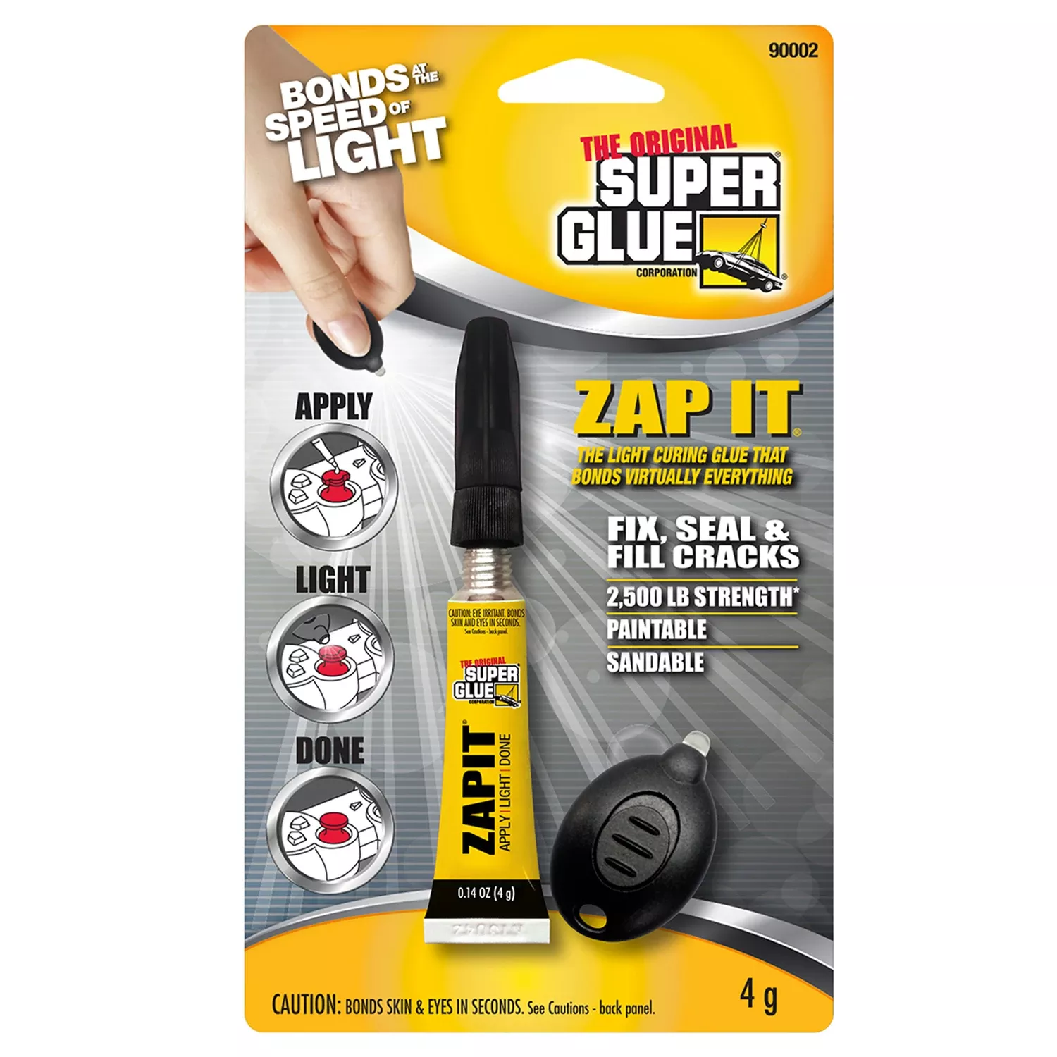 Zap It 0.14 Oz. High Strength Liquid Super Glue With Light Cure Technology