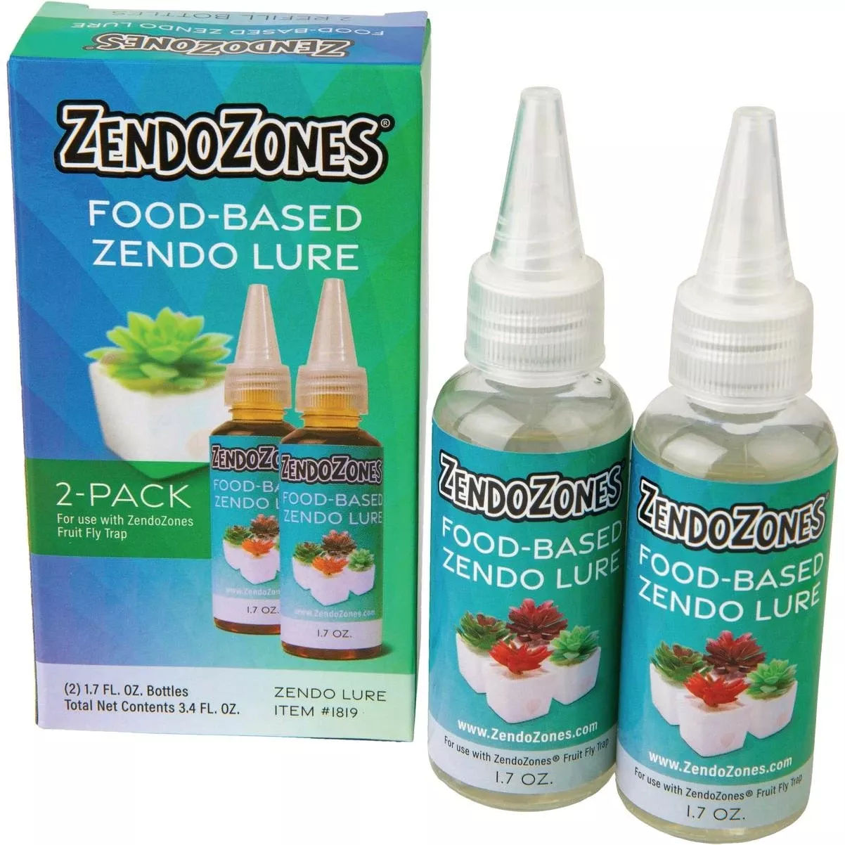 Zendolure 1.7 Oz. Food-based Fruit Fly Trap Refill (2-pack)