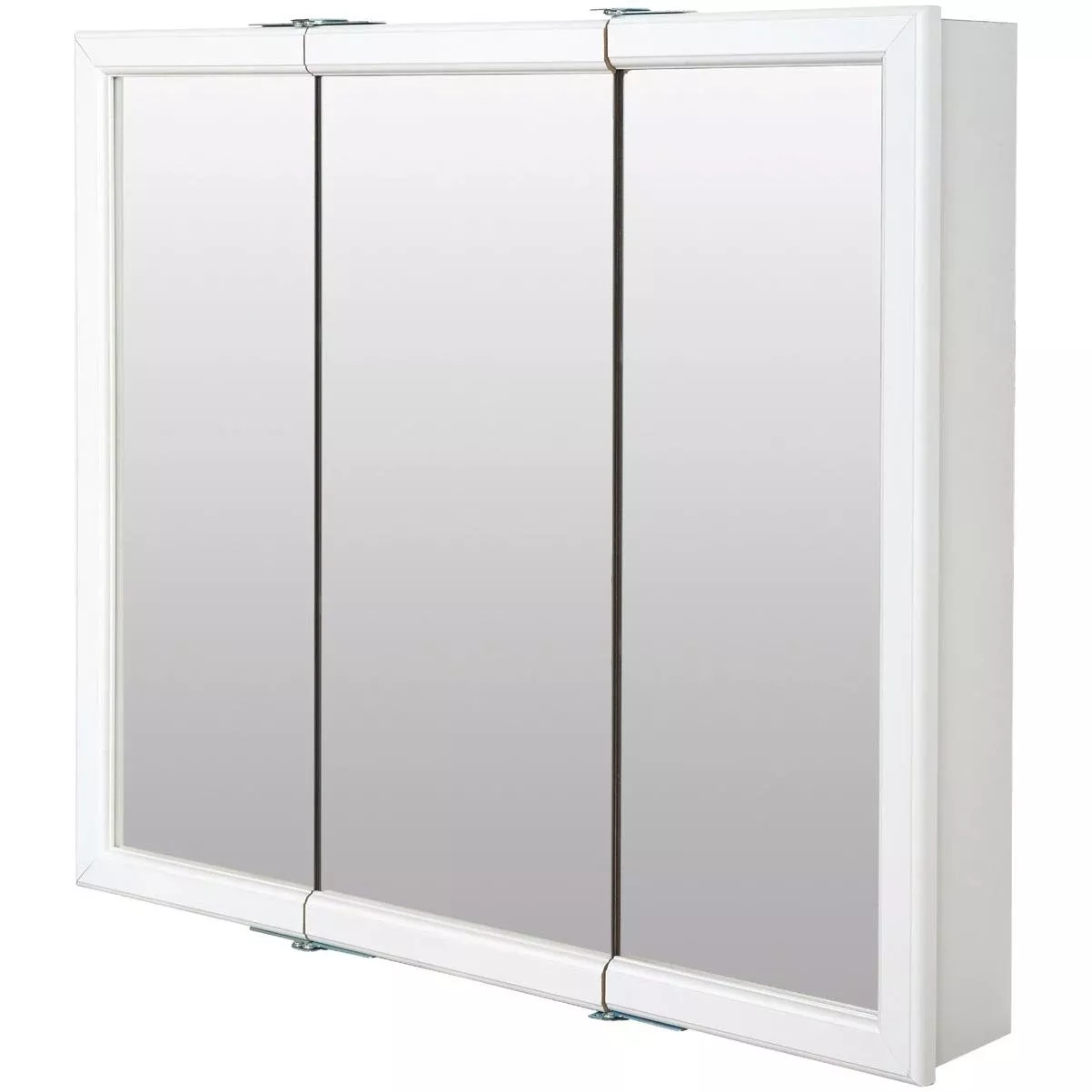 Zenna Home White 29.63 In W X 25.75 In H X 4.5 In D Tri-view Surface Mount Medicine Cabinet