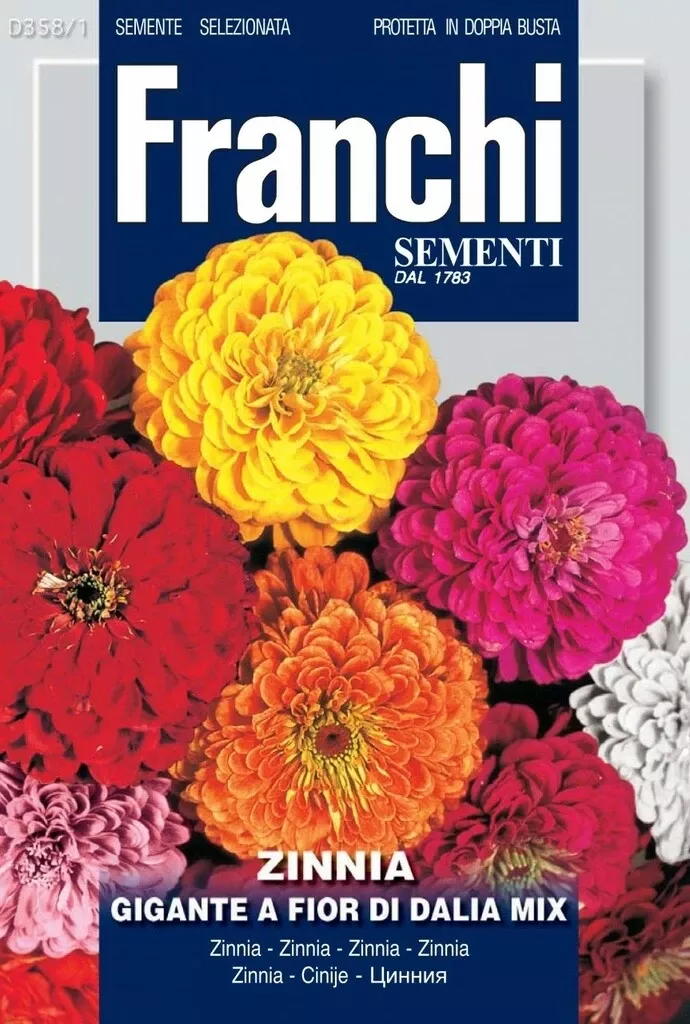 Zinnia Gigante A Fior Mix